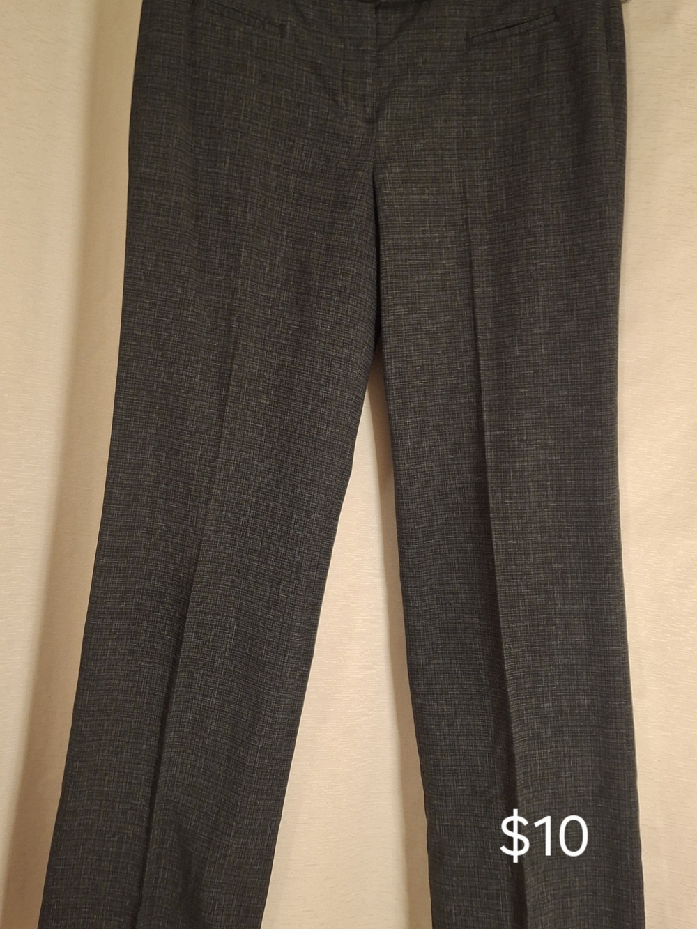 new directions Petite Gray Pinstripe Dress Pants